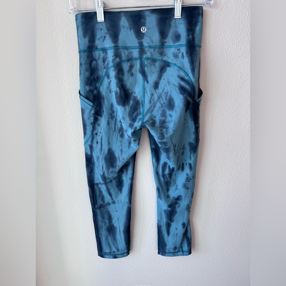 Lululemon Wunder Train Tight 25" in Teal and Dark Blue. Women’s Size 4 - Picture 5 of 6